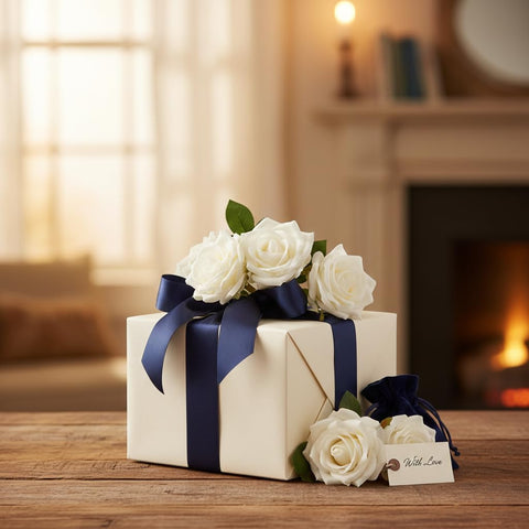 LATRORA ivory roses for home decor and seasonal displays.