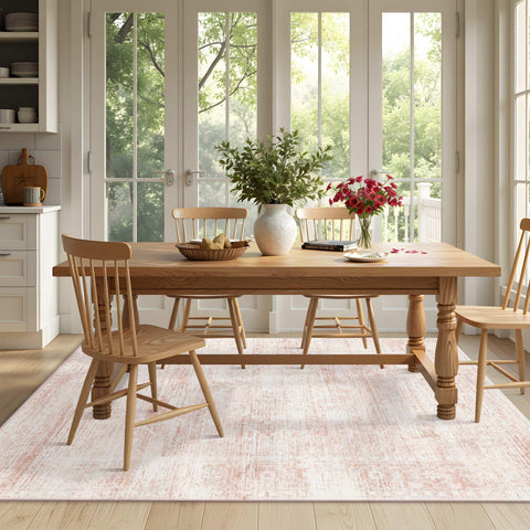 Latte&Fog low-pile 0.3 inch rug lies flat and minimizes tripping