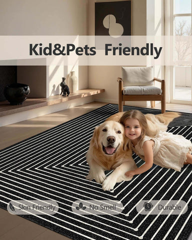 Latte&Fog anti-shed fibers keep floors tidy and quiet.