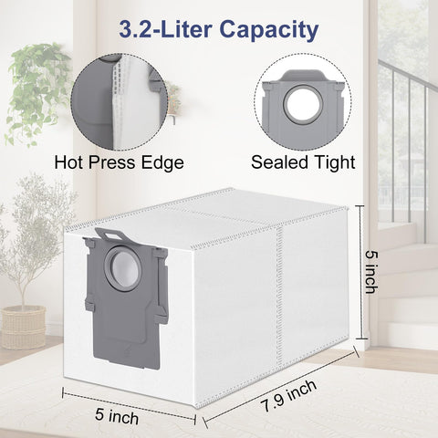 Laukowind dust bag easy install slides into dock with click