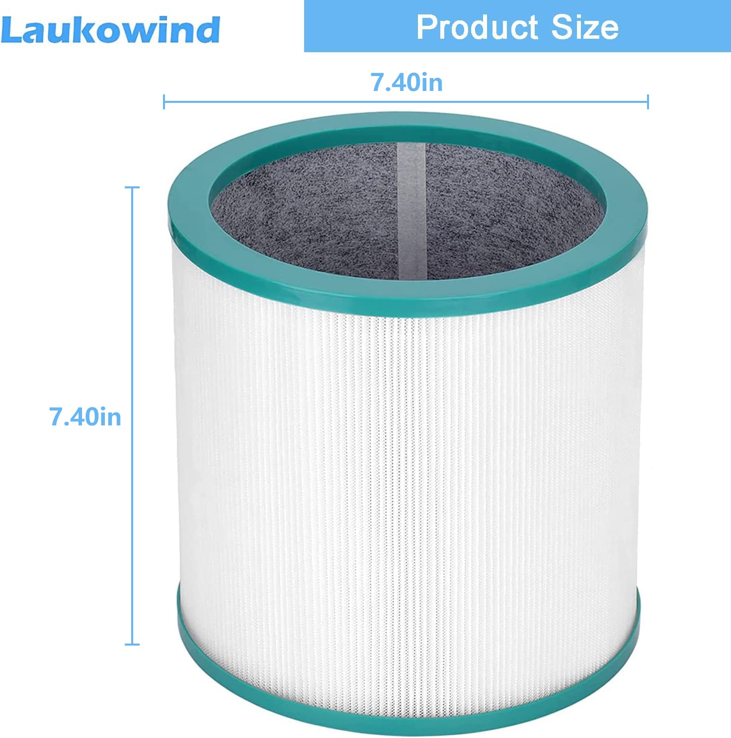Laukowind TP02 filters fit Dyson Pure Cool Link models for versatile purification.