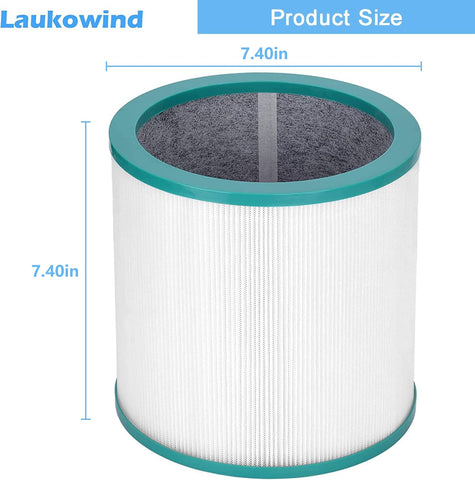 Laukowind TP02 filters fit Dyson Pure Cool Link models for versatile purification.