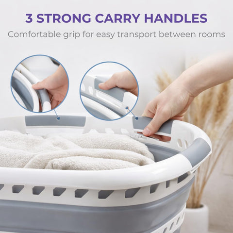 Laundry 360 40-liter capacity oval basket ideal for medium to large loads