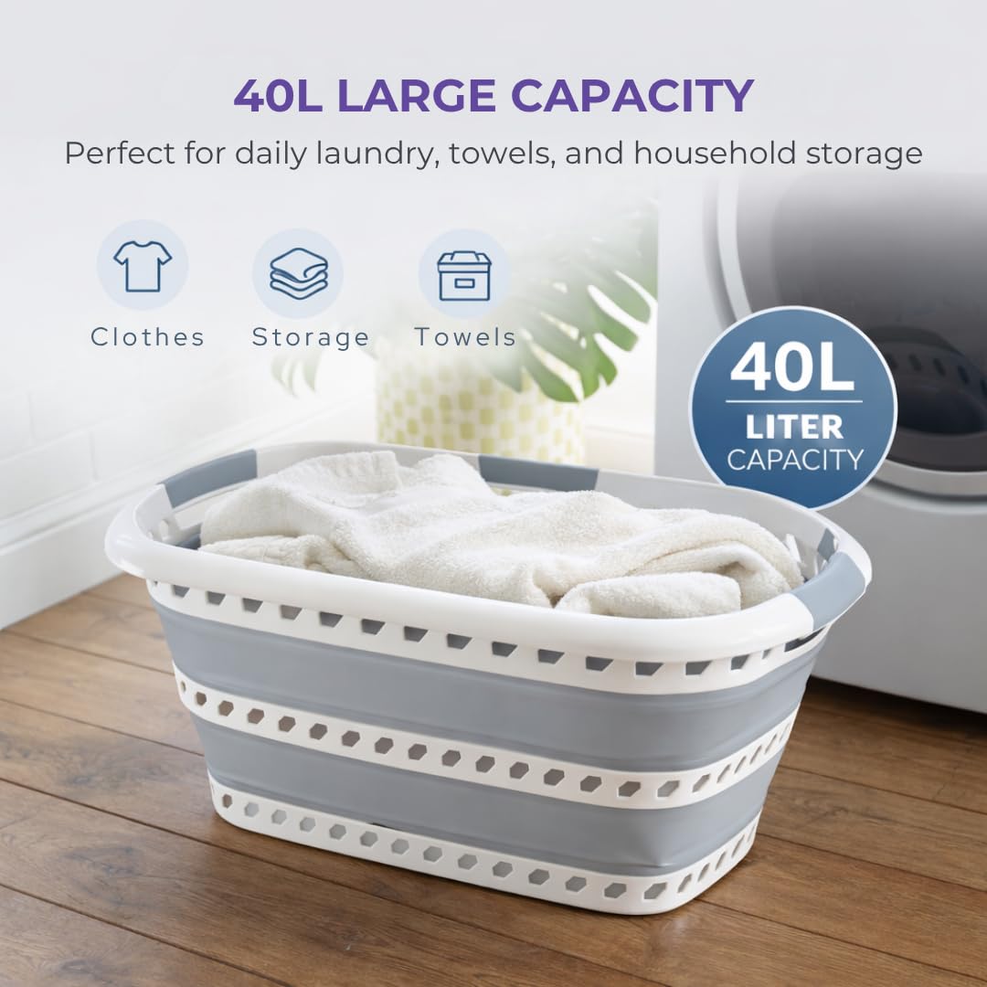 Laundry 360 durable polypropylene-TPR construction for long-lasting use