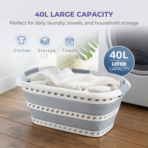 Laundry 360 durable polypropylene-TPR construction for long-lasting use