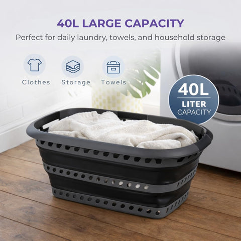 Laundry 360 durable construction using polypropylene and TPR for lasting use.
