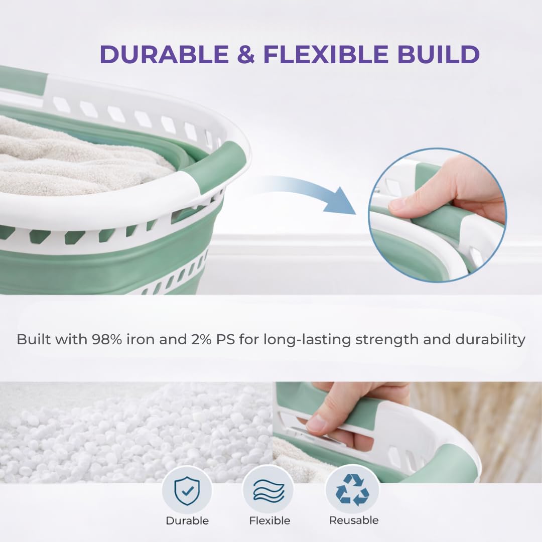 Laundry 360 under-bed storage basket helps save space.