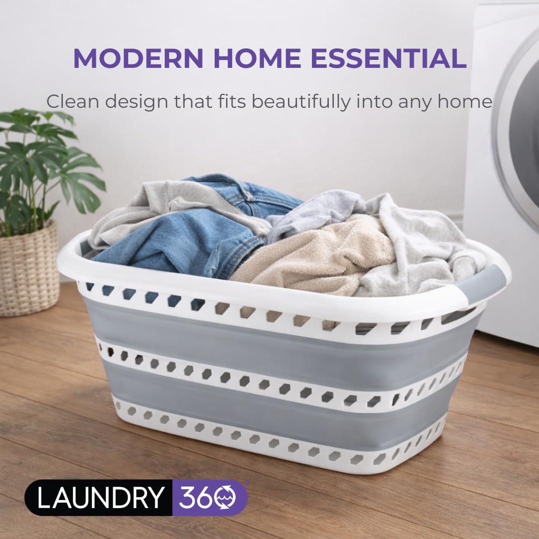 Laundry 360 versatile storage basket for clothes, toys, or household items