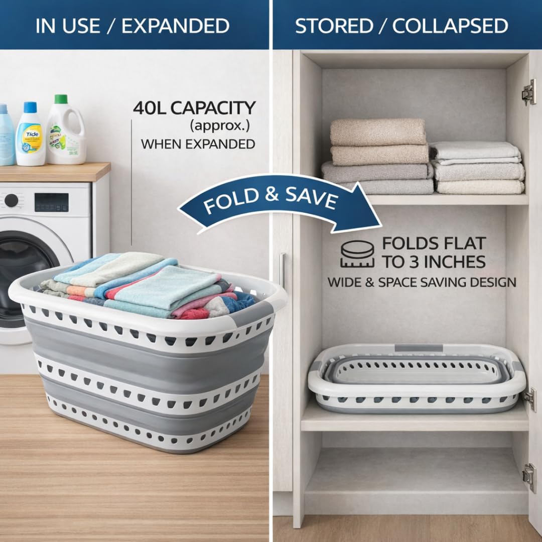 Laundry 360 white finish with oval design to fit any space
