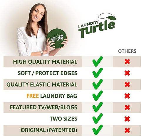Laundry Turtle collapsible basket catching stray socks during folding and transfer