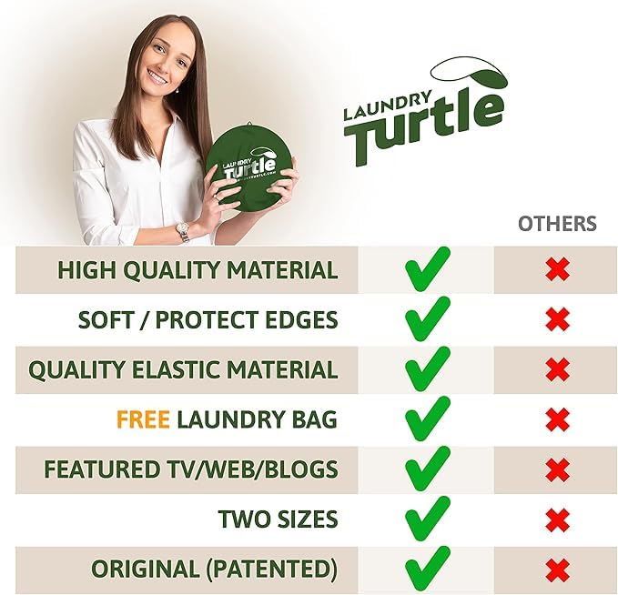 Laundry Turtle lycra material durable construction for long-lasting use