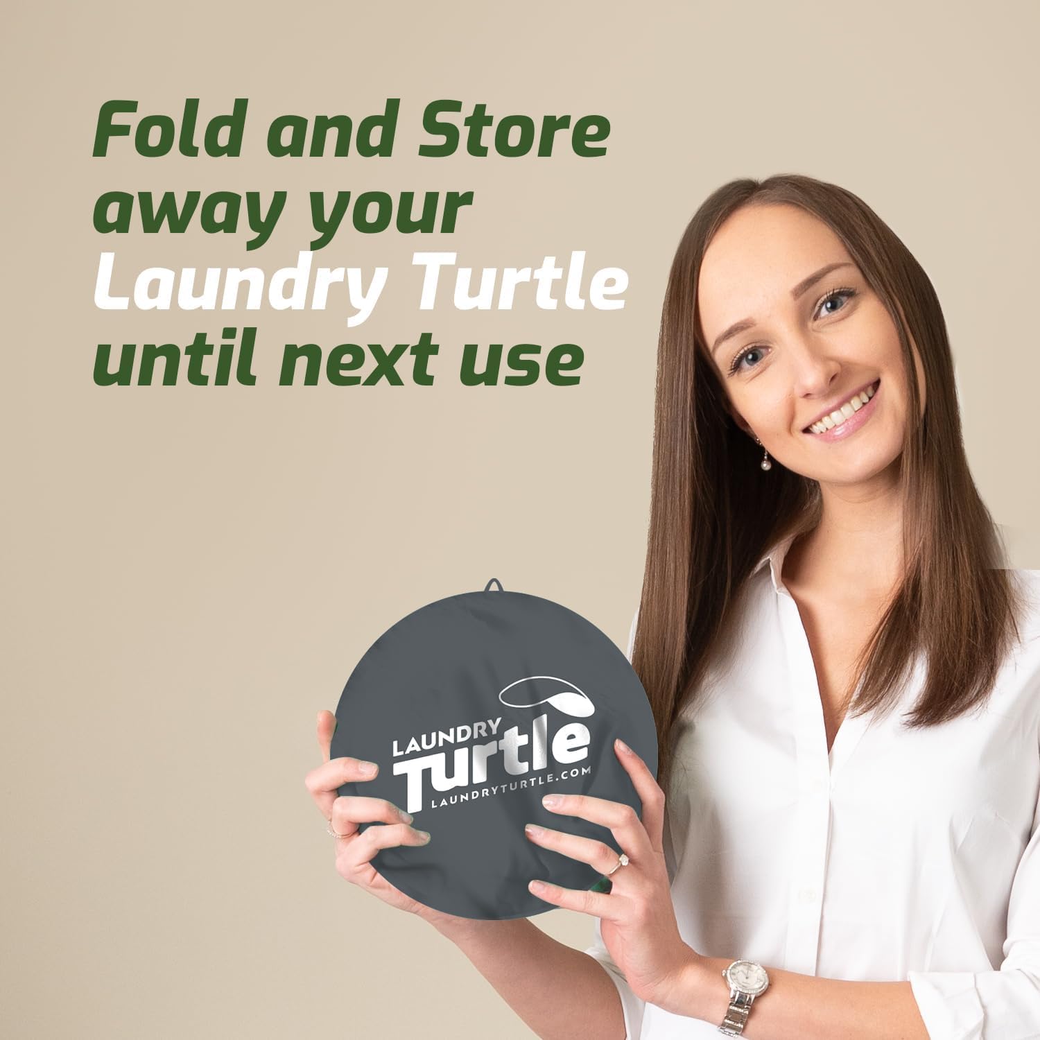 Laundry Turtle portable design supports quick washing-to-drying transitions.