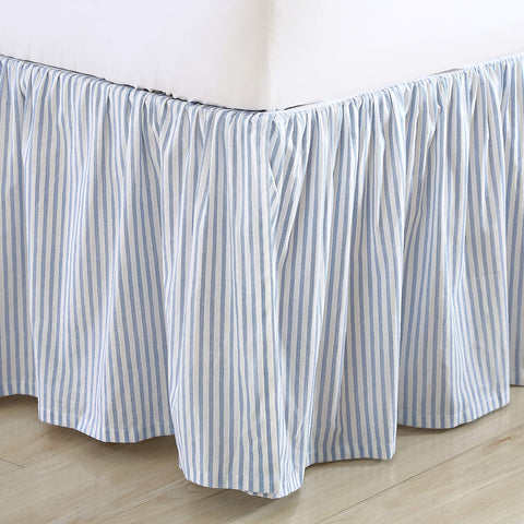 Laura Ashley bedskirt with 14-5-drop provides full coverage and a clean silhouette.