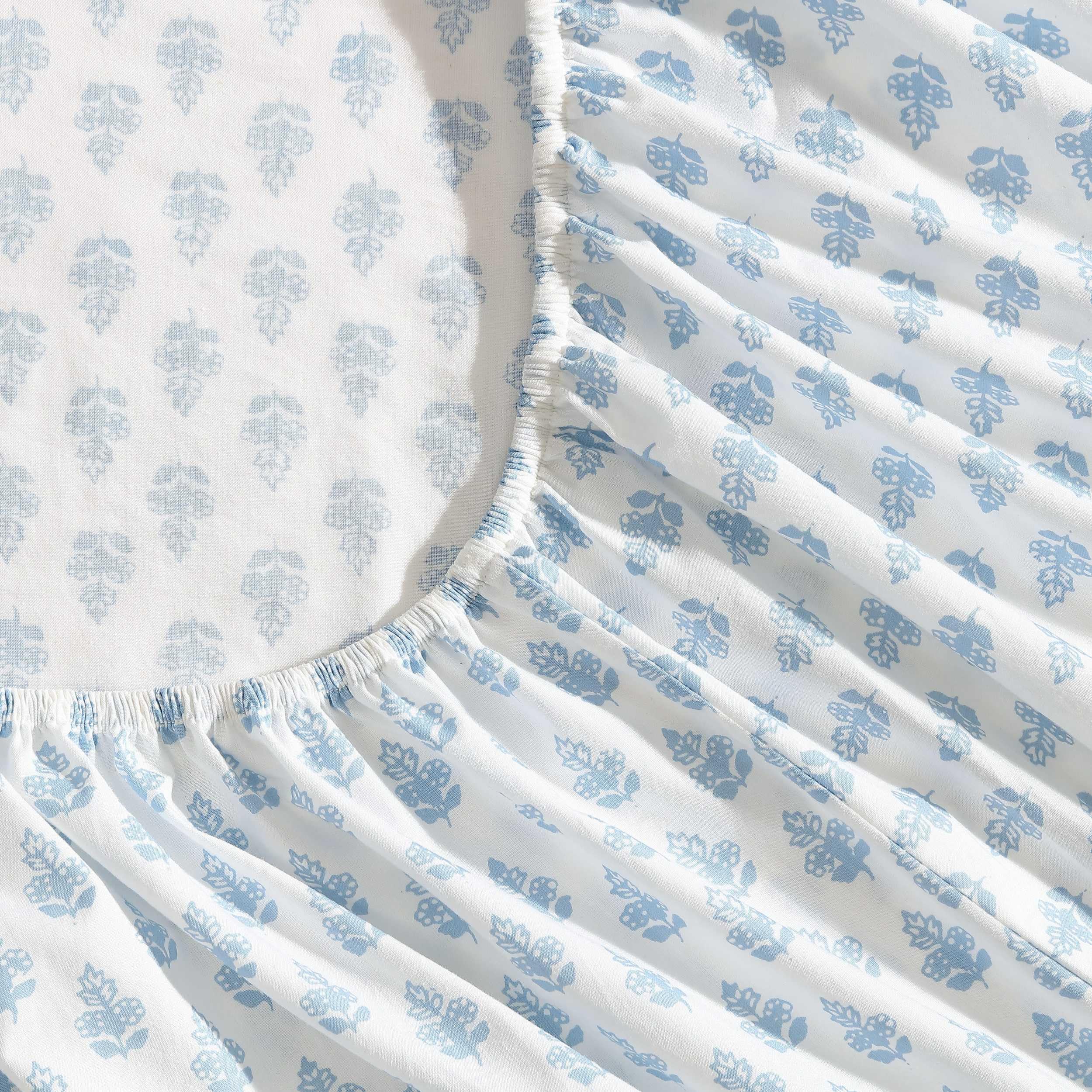 Laura Ashley Francesca Blue king deep pocket fits mattresses up to 18 inches