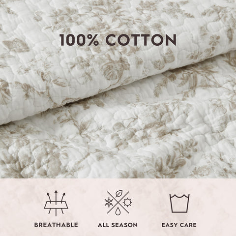 Laura Ashley stitching detail emphasizes quality construction and durability.