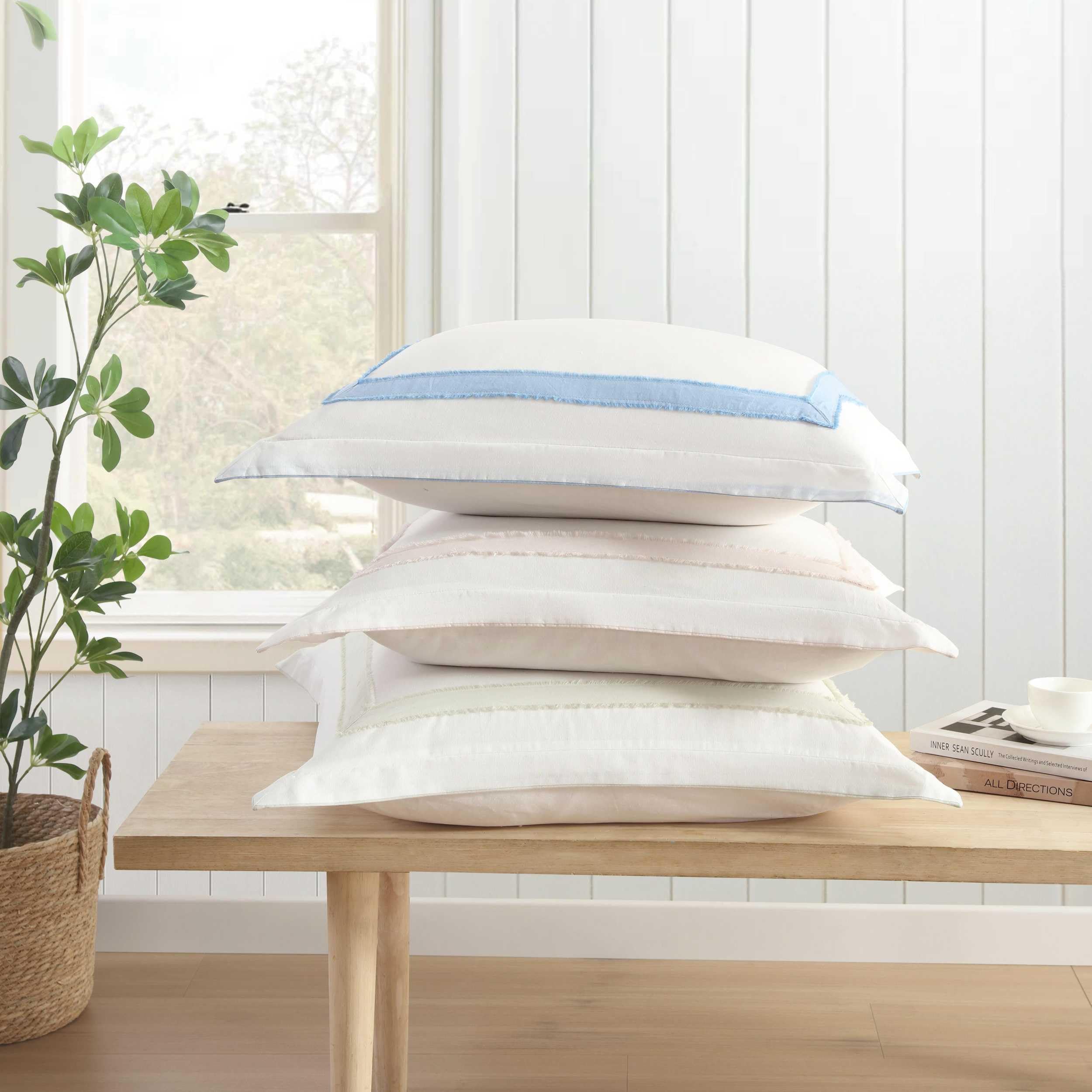 Laura Ashley Mila Blue euro sham care guidance visual