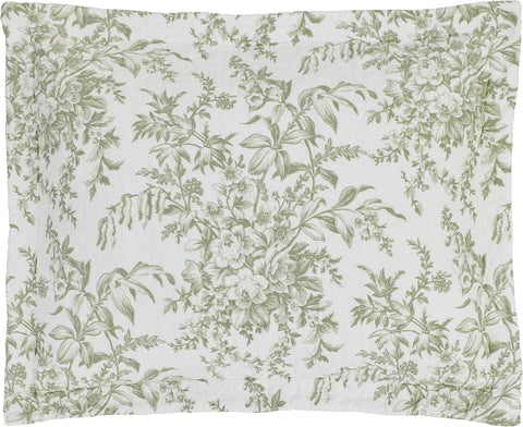  Laura Ashley Queen Quilt Set folded for packaging, showing compact storage.