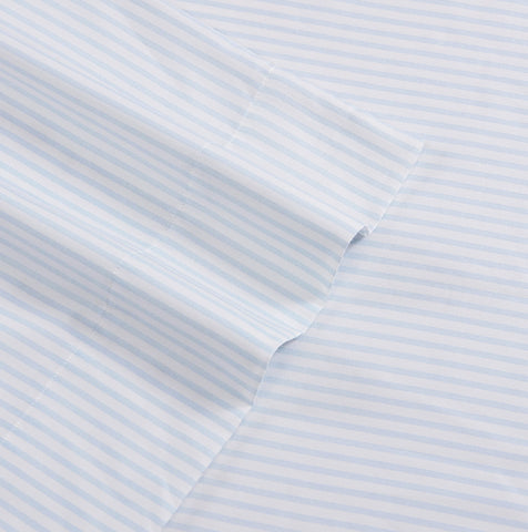 Laura Ashley standard pillowcases in Ramona Blue offer cohesive styling.
