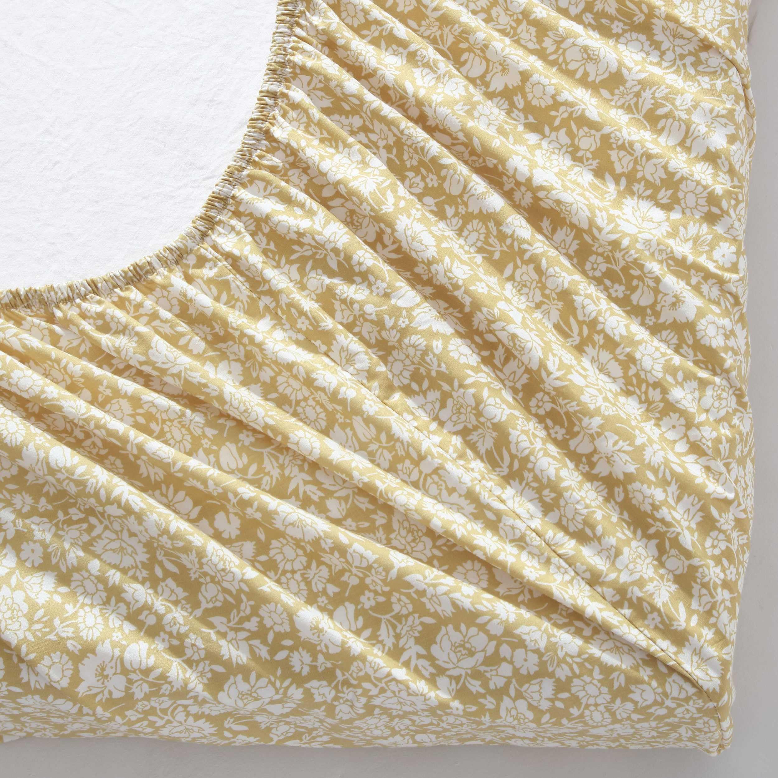 Laura Ashley Queen Percale Gold pillowcase for a smooth, hotel-like feel.