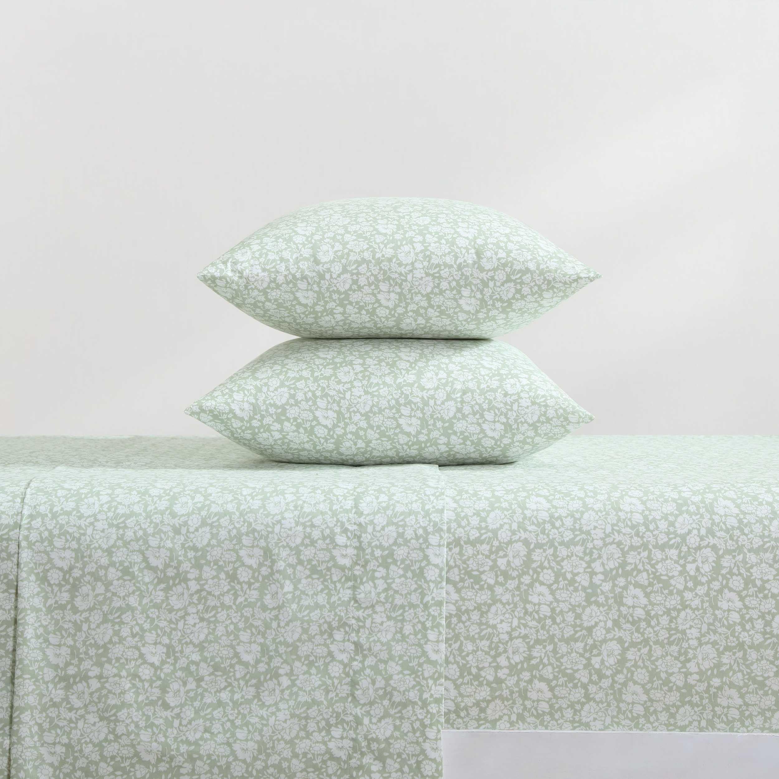 Laura Ashley cotton percale king pillowcases offering smooth surface and quick-drying comfort