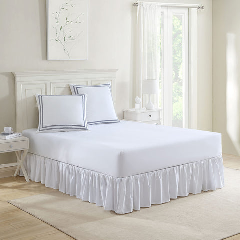 Laura Ashley stitched-vine euro sham couch-display demonstrates versatility for living spaces and quick refresh any room.