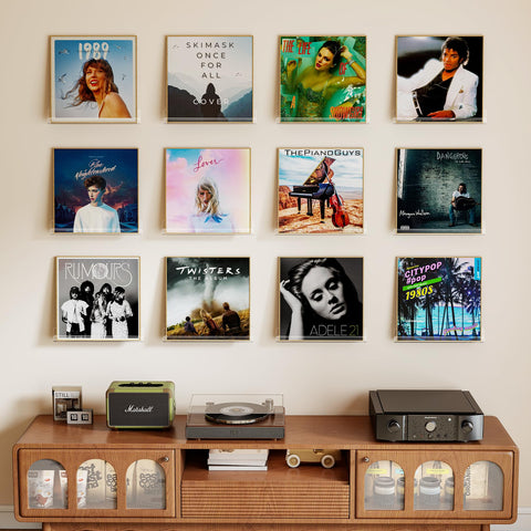 Laurensory clear acrylic display shelf highlights your collection with clarity.