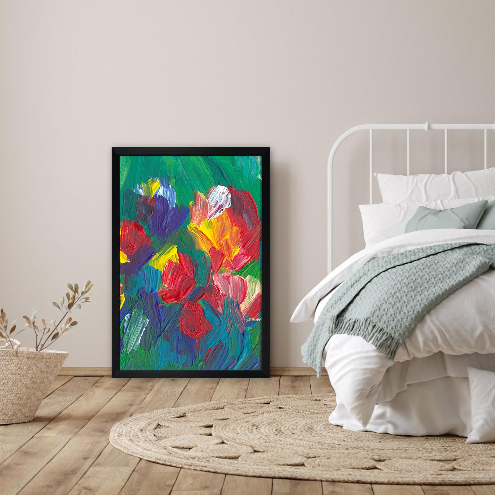 Lavezee 24x36 black poster frame close-up of durable surface