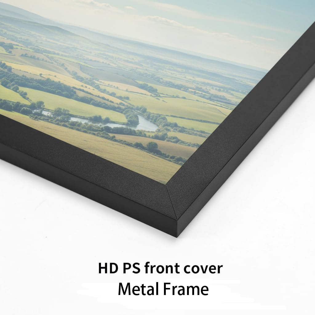 Lavezee 24x36 black poster frame close-up of easy-open tabs