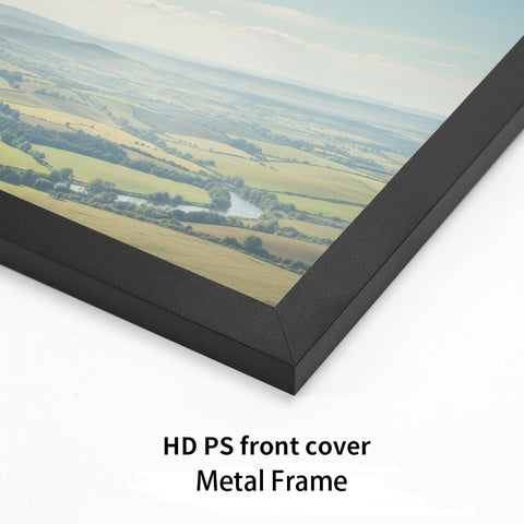 Lavezee 24x36 black poster frame close-up of easy-open tabs