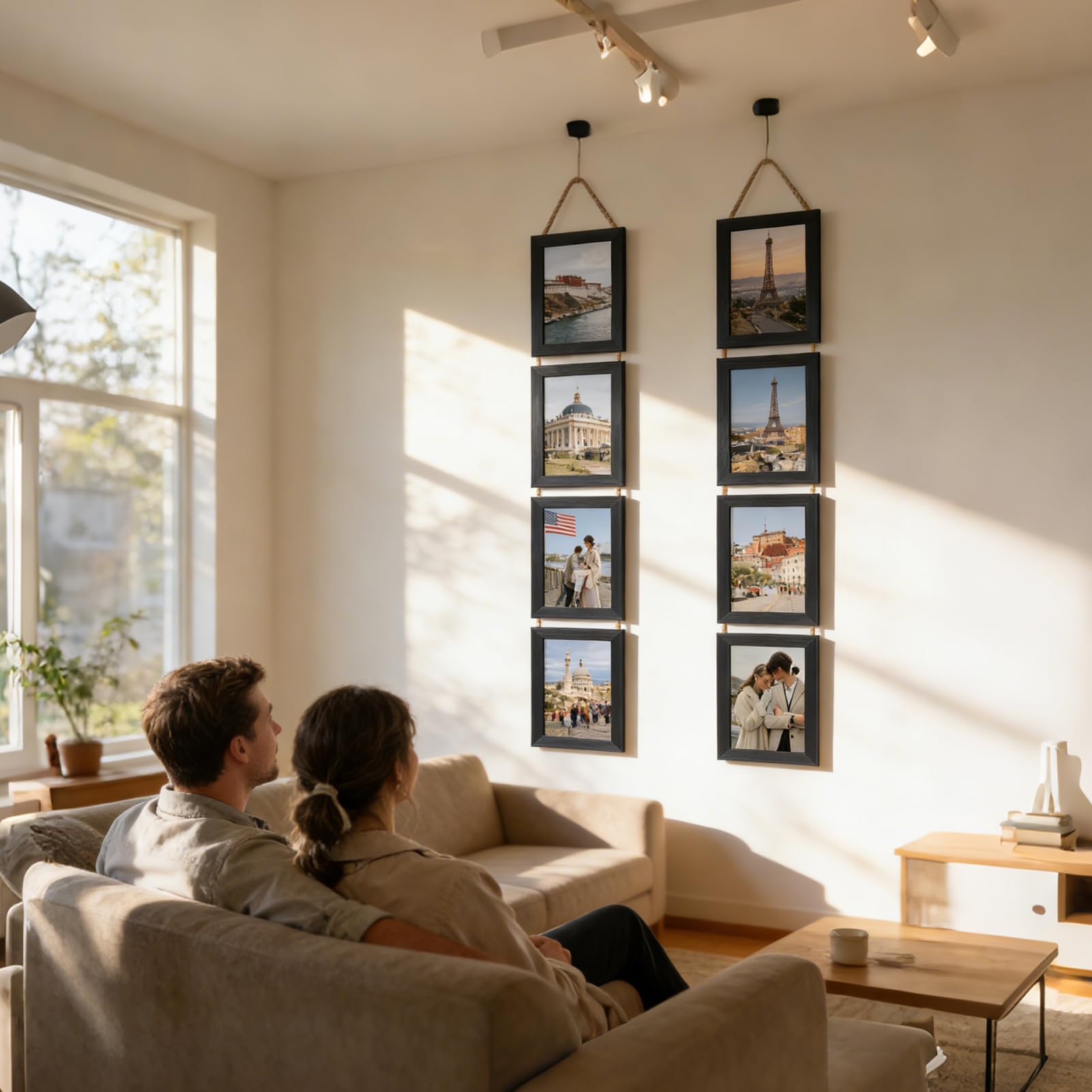 Lavezee eight vertical openings showcasing family memories