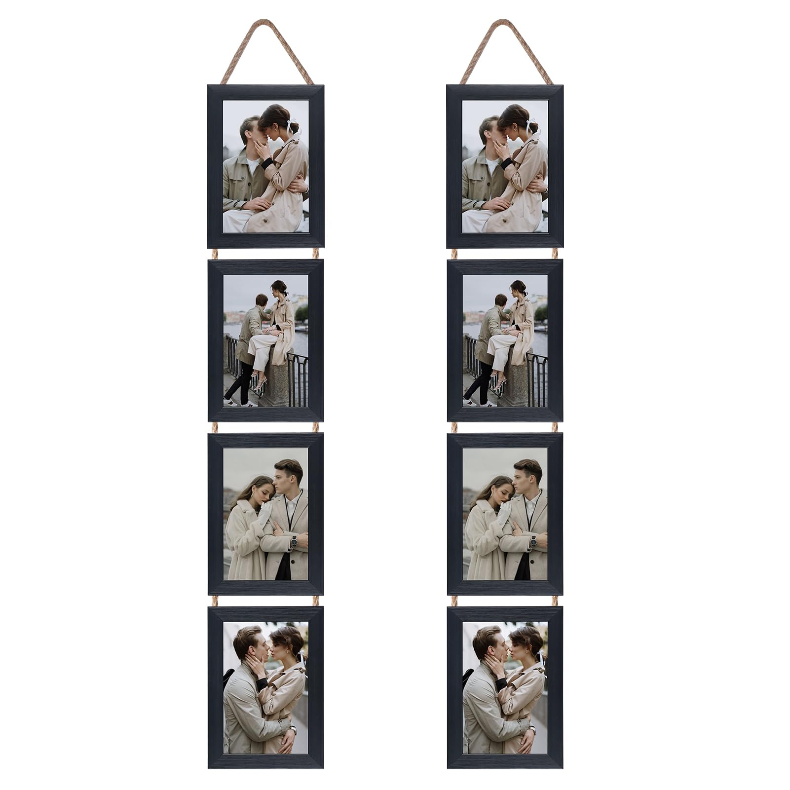 Lavezee 4x6 collage frame on wall with eight openings for memories