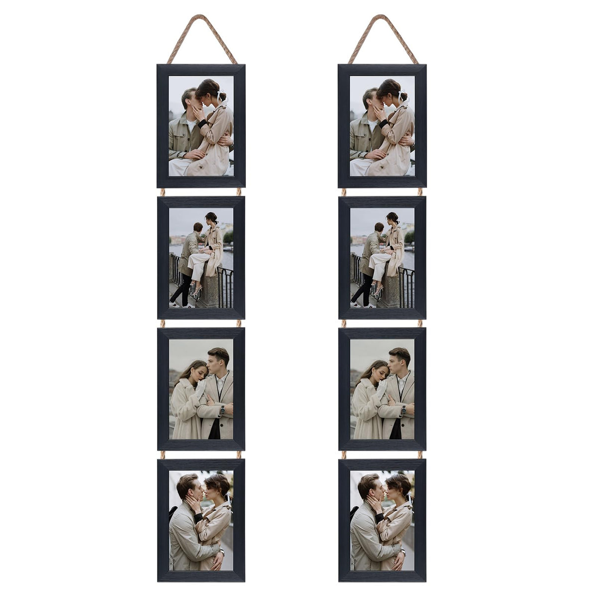 Lavezee 4x6 collage frame on wall with eight openings for memories