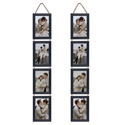 Lavezee 4x6 collage frame on wall with eight openings for memories