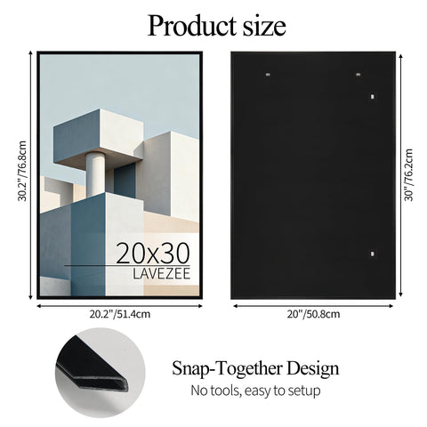 Six-pack Lavezee frames arranged for a gallery wall