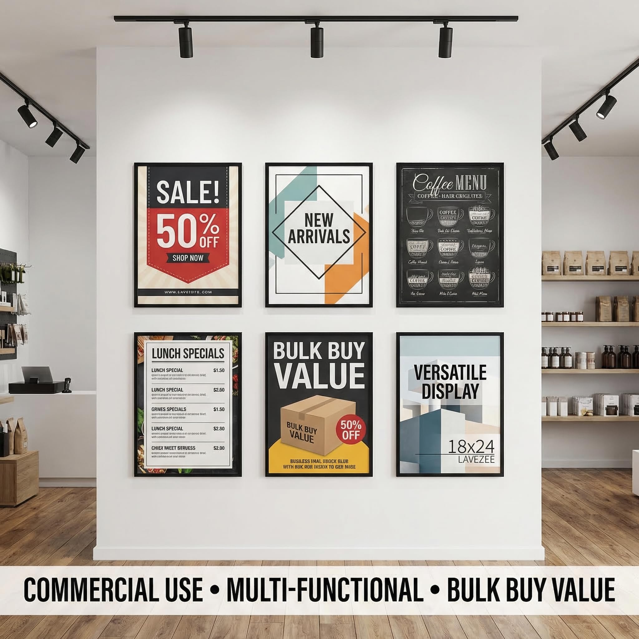 Lavezee snap-frame design allows quick poster swaps