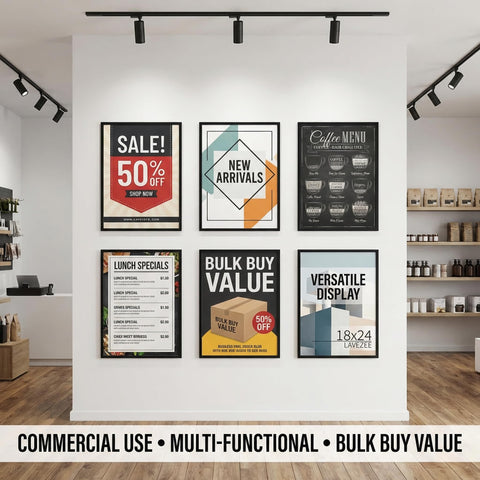 Lavezee snap-frame design allows quick poster swaps