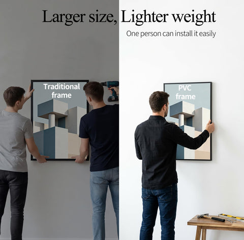 Lavezee wall-mount ready frame for easy setup