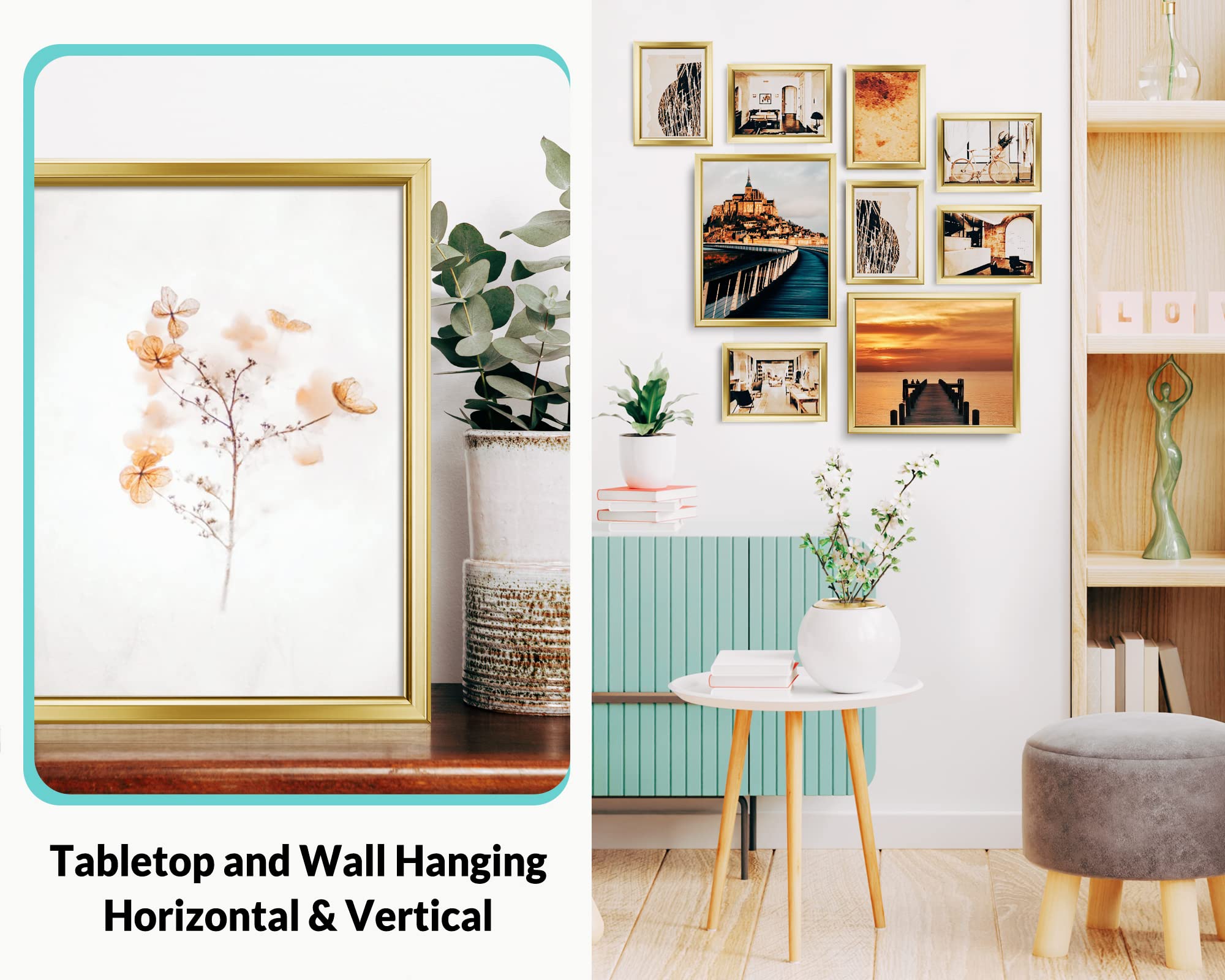 LaVie Home 8x10 photo inside frame keeps memories crisp and dust-free.