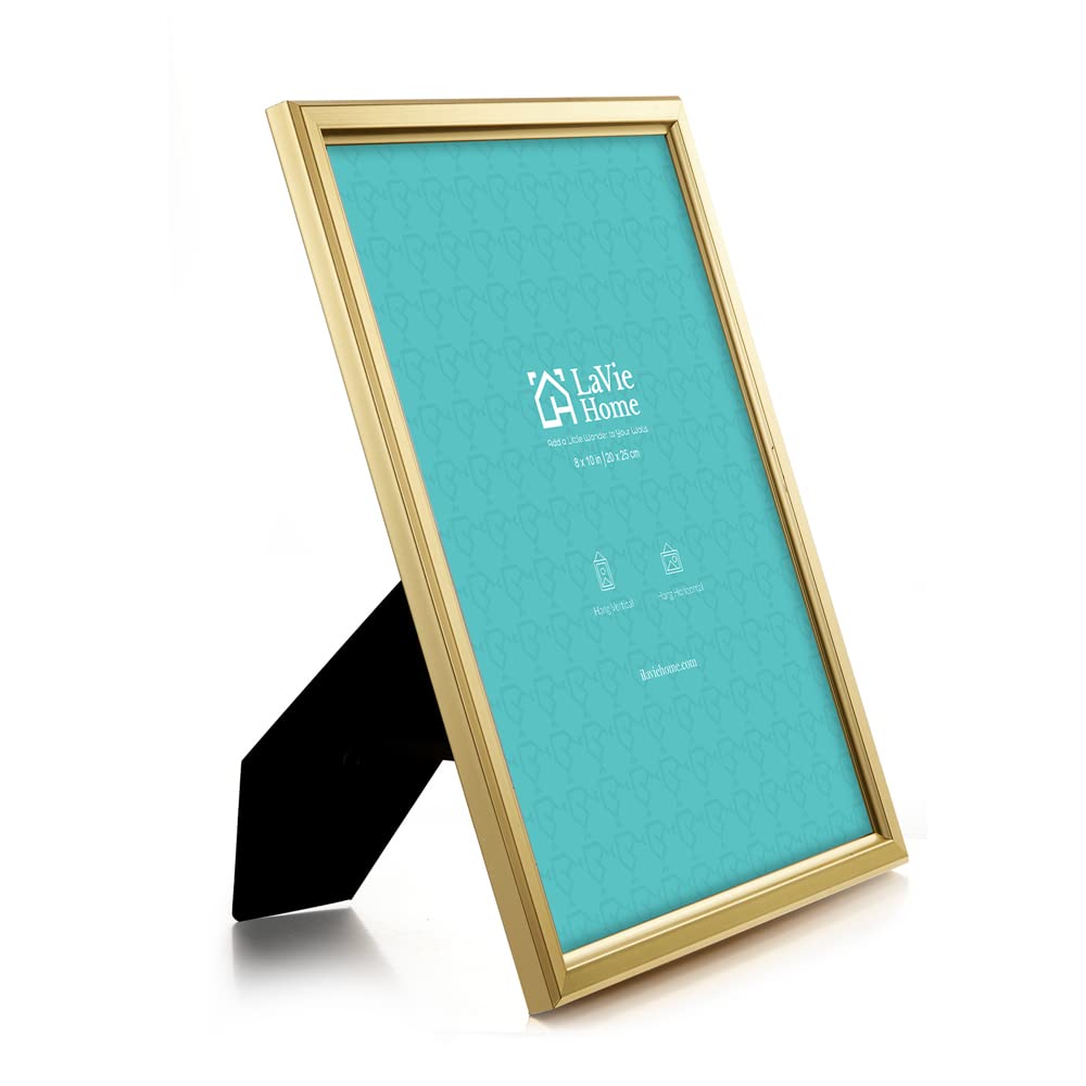 LaVie Home gold frame glass detail highlights photos with clarity and protection.