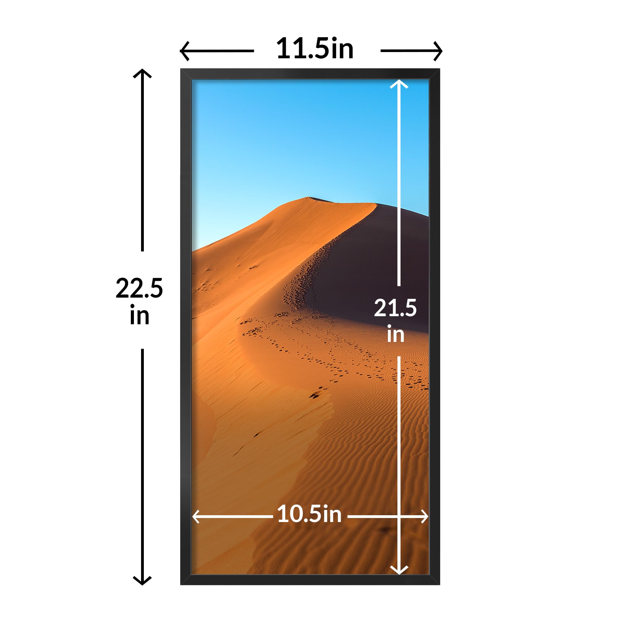 LaVie Home 11x22 frame back with rotating latch for easy photo insertion