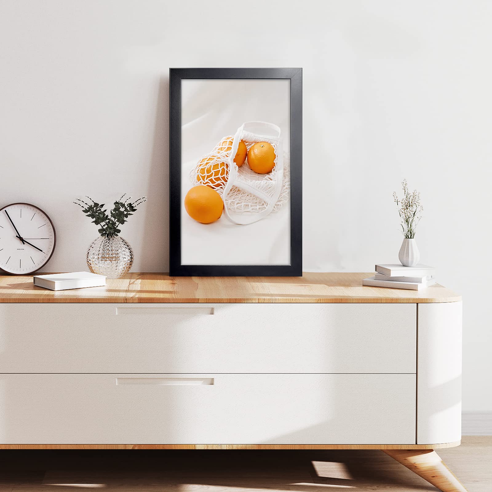 LaVie Home plexiglass panel provides clear, safe visibility for vibrant posters.