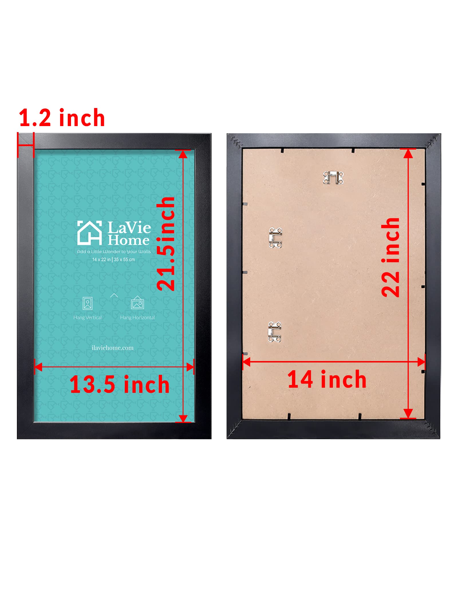 LaVie Home backboard provides secure poster mounting for versatile layouts.