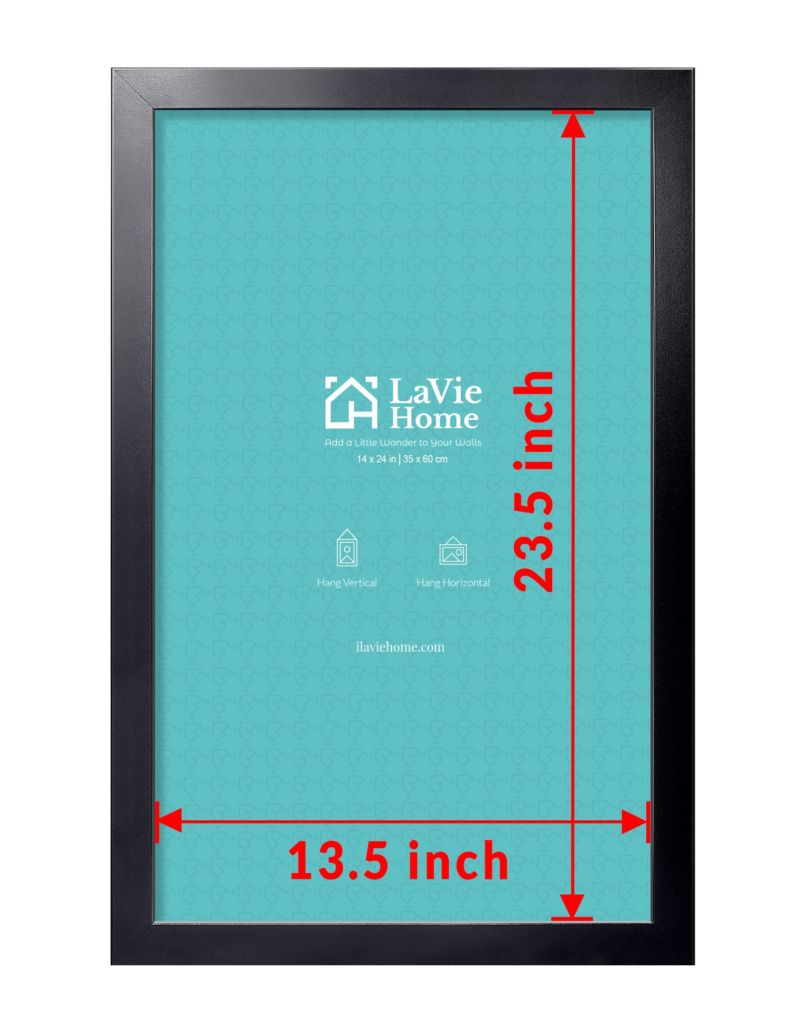 LaVie Home 14x24 frame back view showing sturdy backing for secure loading