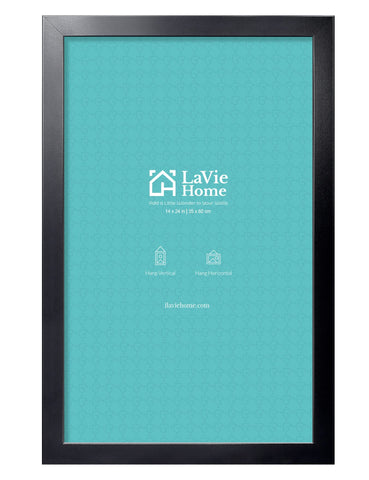 LaVie Home 14x24 frame front view with clear plexiglass for crisp displays