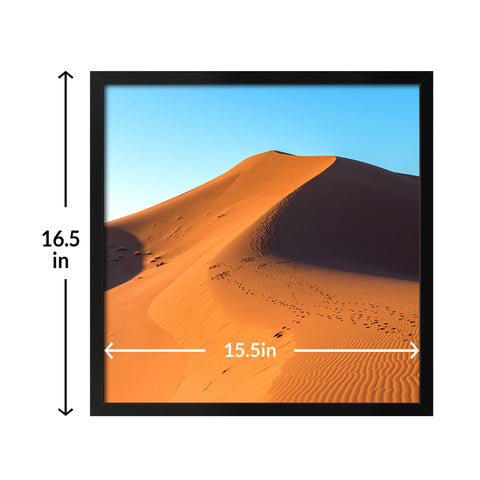 LaVie Home 16x16 frame back view with rotating latch for easy photo access.