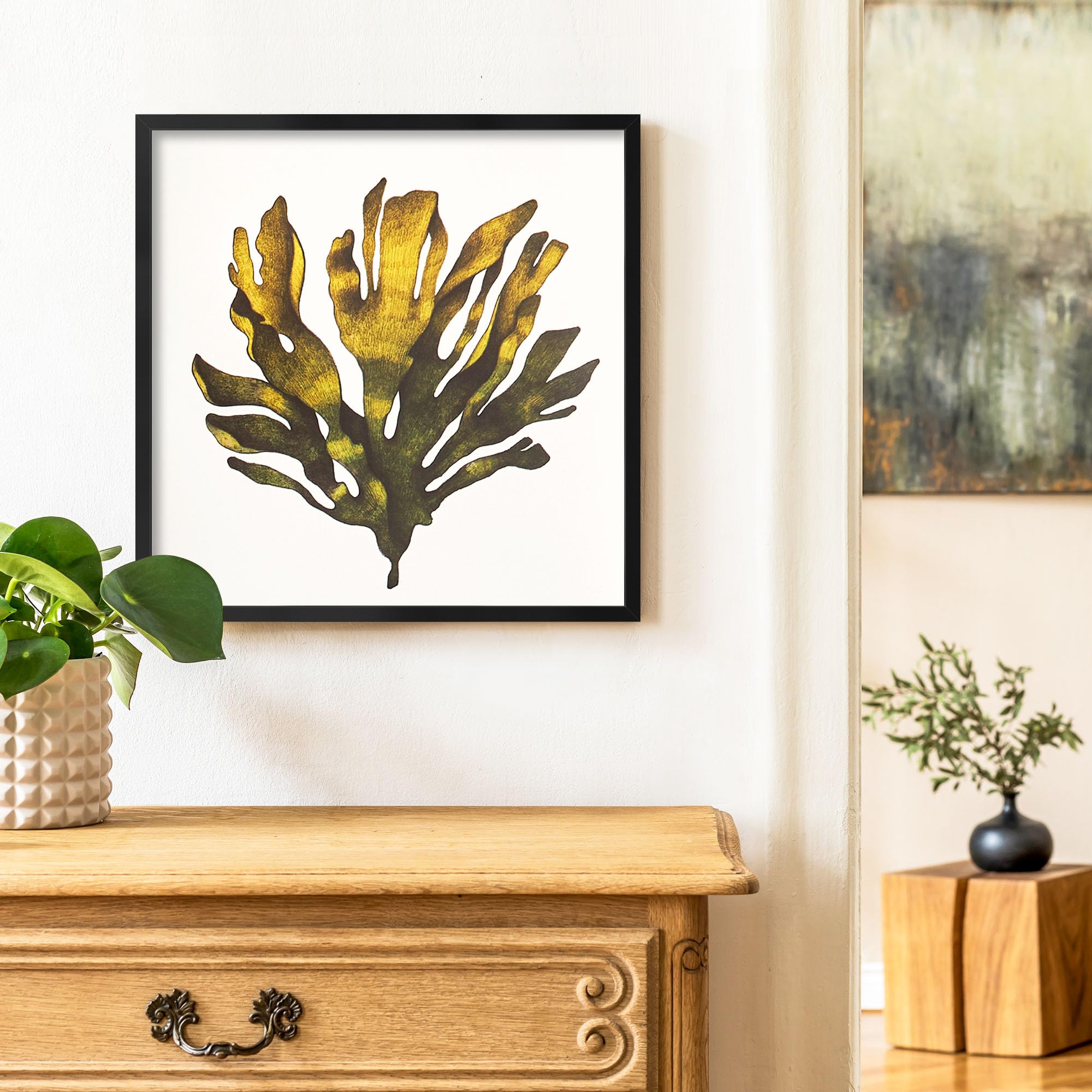 LaVie Home 16x16 black frame suits living room gallery displays.