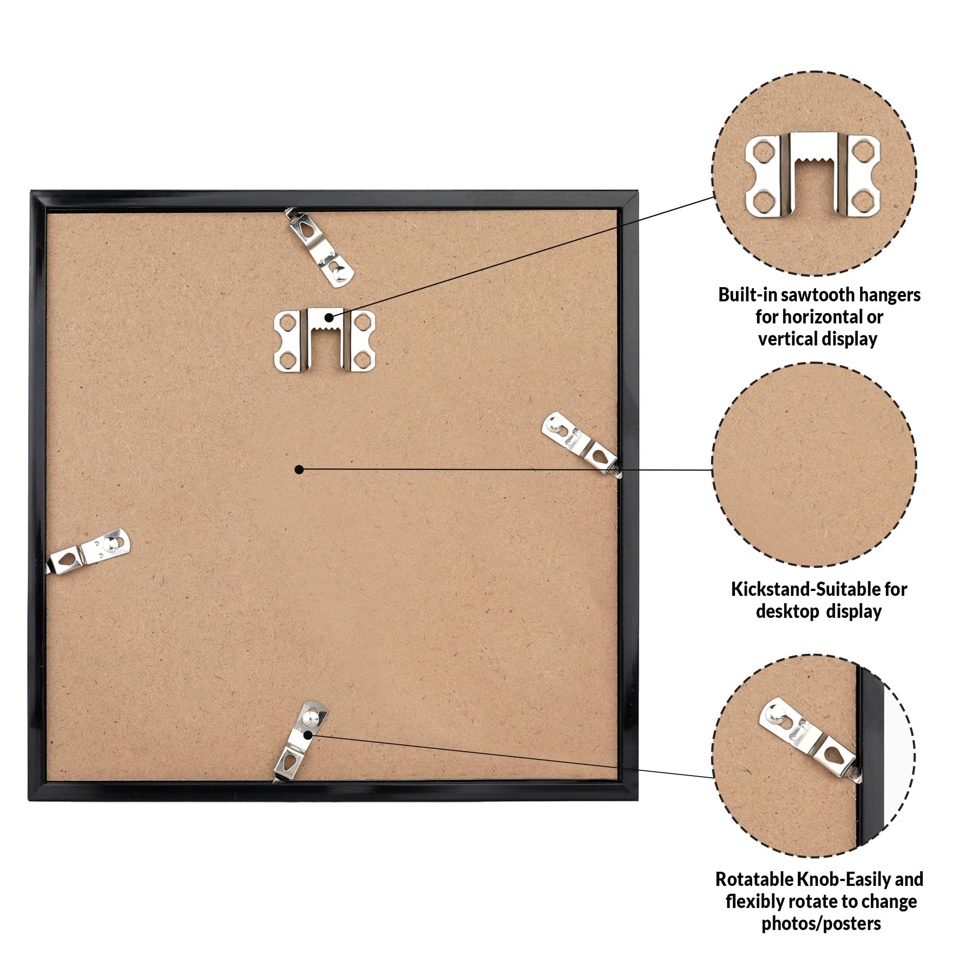LaVie Home 16x16 frame two-pack on wall creates coordinated gallery display.