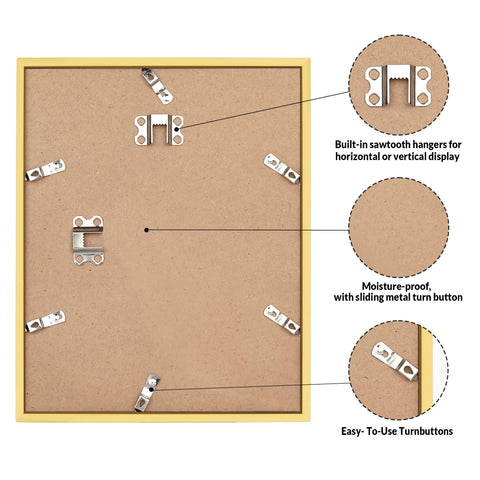 LaVie Home 16x20 frame supports vertical or horizontal hanging