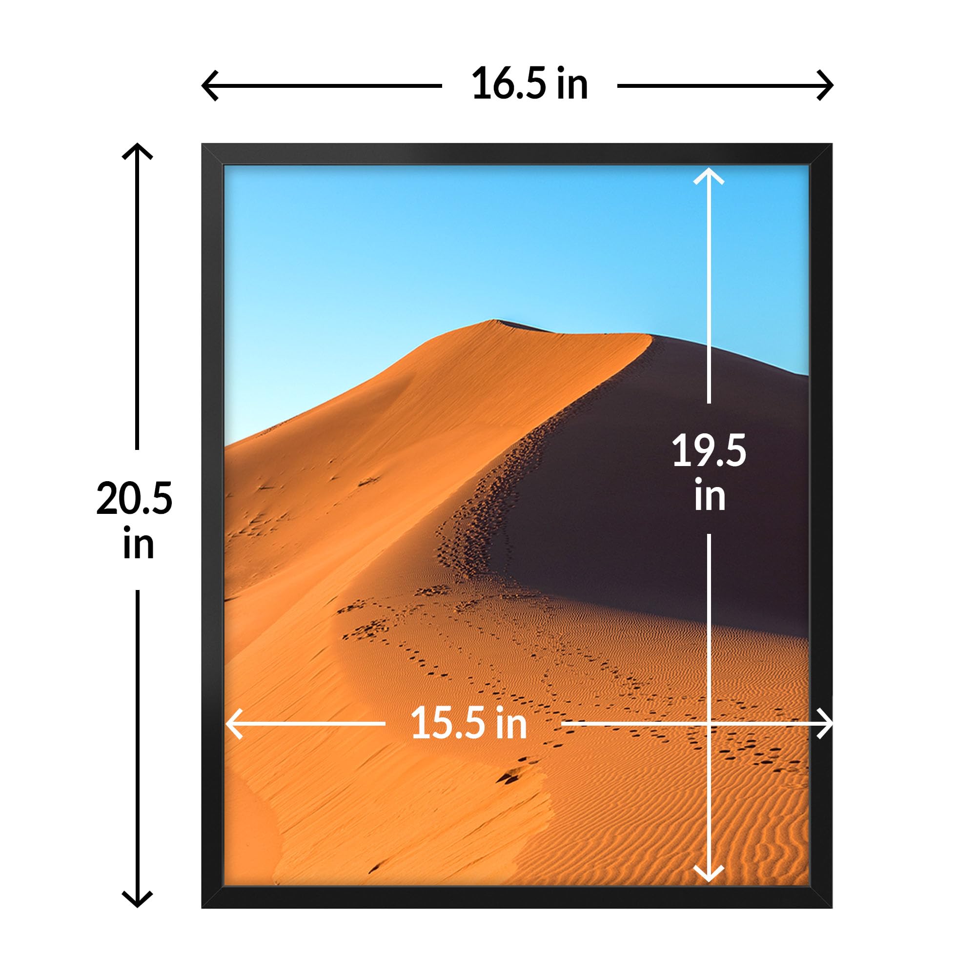 LaVie Home 16x20 frame showing protective packaging with corner guards