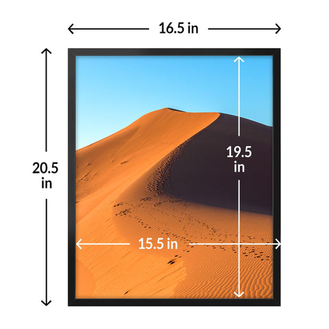 LaVie Home 16x20 frame showing protective packaging with corner guards
